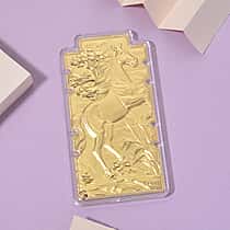 24K Yellow Gold (99.9% Gold Purity) Horse Embossed Foil