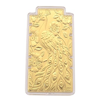 https://tjcuk.sirv.com/Products/83/5/8356067/24K-Yellow-Gold-99-9-Purity-Large-Peacock-Embossed-Collectable-Represe_8356067.jpg?w=342&h=342