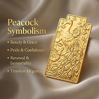 https://tjcuk.sirv.com/Products/83/5/8356067/24K-Yellow-Gold-99-9-Purity-Large-Peacock-Embossed-Collectable-Represe_8356067_3.jpg?w=342&h=342