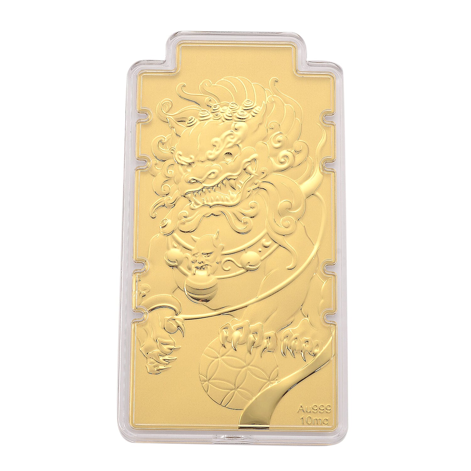 24K Yellow Gold (99.9% Purity) Large Pixiu Embossed Treasure - Symbolising Prosperity and Protection