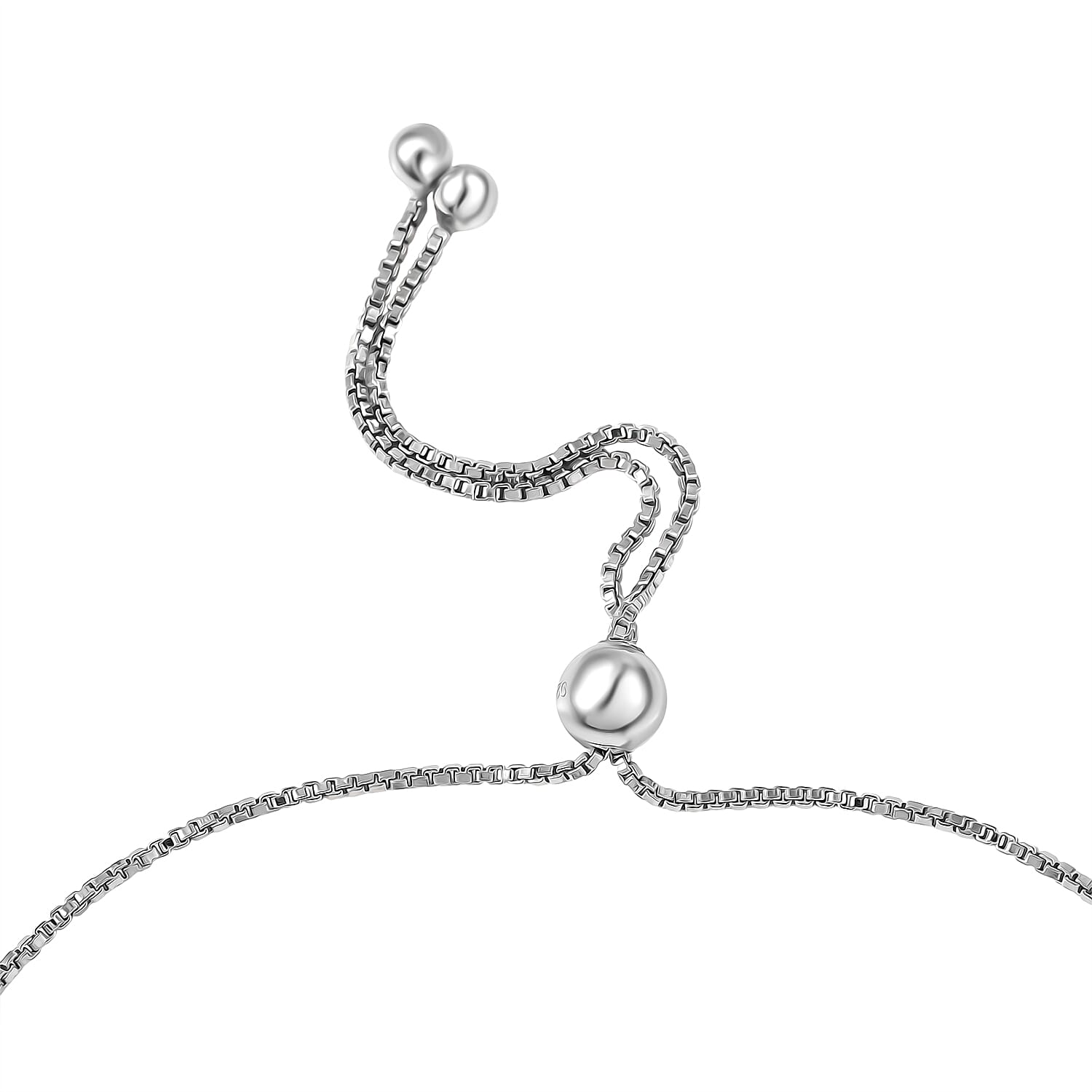 Luxuriant Lab Grown Diamond Fancy Bracelet (Size - 10.5) in Rhodium OverlaySterling Silver  0.518  Ct.