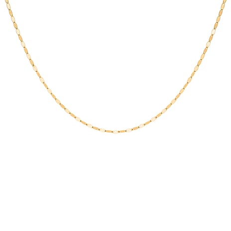 Black Friday Deal Only- 9K Yellow Gold Sparkle Forzatina Necklace (Size - 16) with Spring Ring Clasp