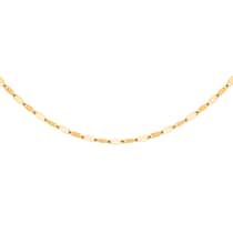 9K Yellow Gold Sparkle Forzatina Necklace (Size - 16) with Spring Ring Clasp