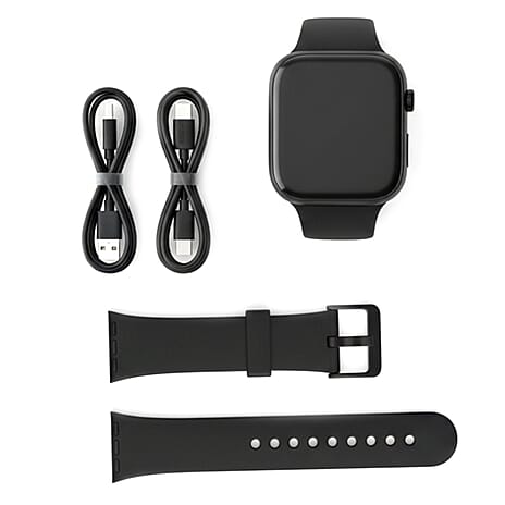 Smart Watch with Bluetooth Call Function - Black