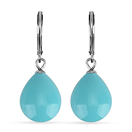 One Time Mega CloseOut- Blue Shell Pearl Drop Earring