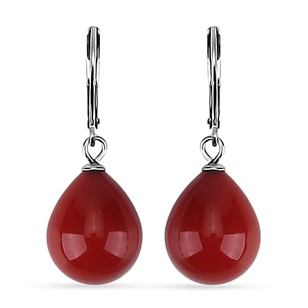 One Time Mega CloseOut- Red Shell Pearl Drop Earring