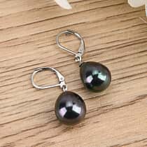One Time Mega CloseOut- Tahitian Shell Pearl  Drop Earring