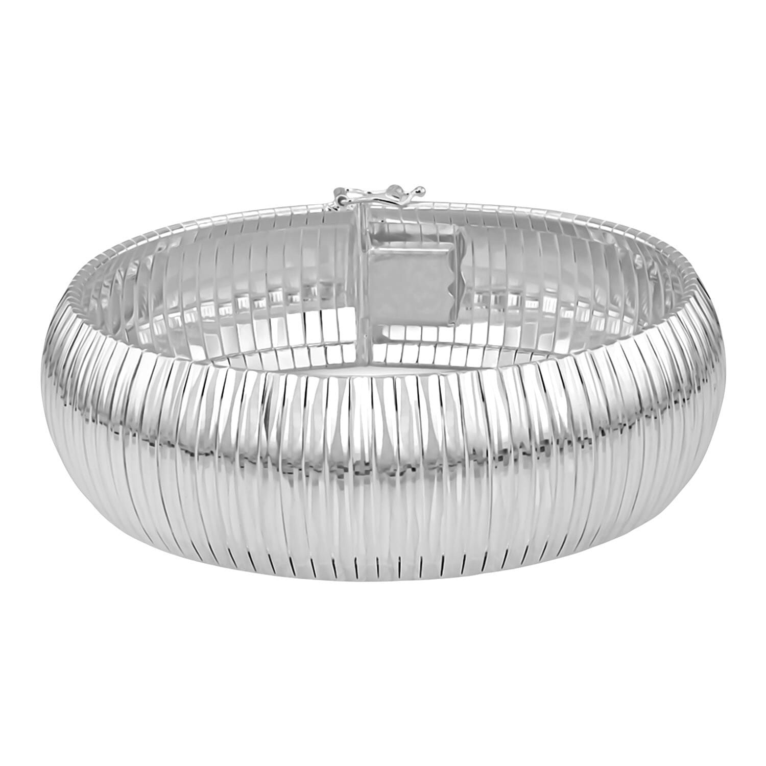 Sterling Silver Cleopatra Bracelet (Size - 7.5), Silver Wt. 30.35 Gms.