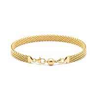 Hatton Garden Italian Made - 9K Yellow Gold Bismark Bracelet (Size 7.50) with Lobster Clasp Gold Wt. 5.45 Gms.