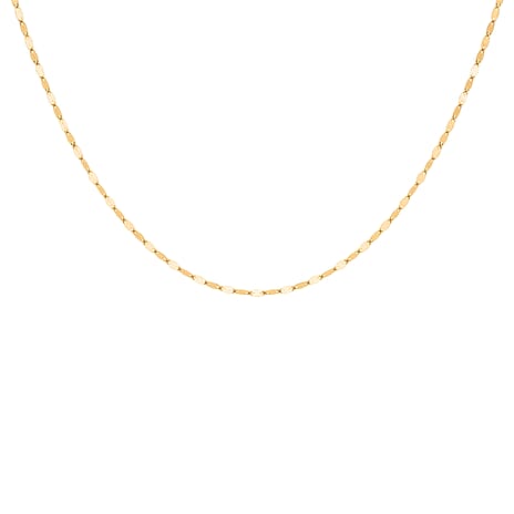 Black Friday Deal Only-9K Yellow Gold Sparkle Forzatina Necklace (Size - 18) with Spring Ring Clasp