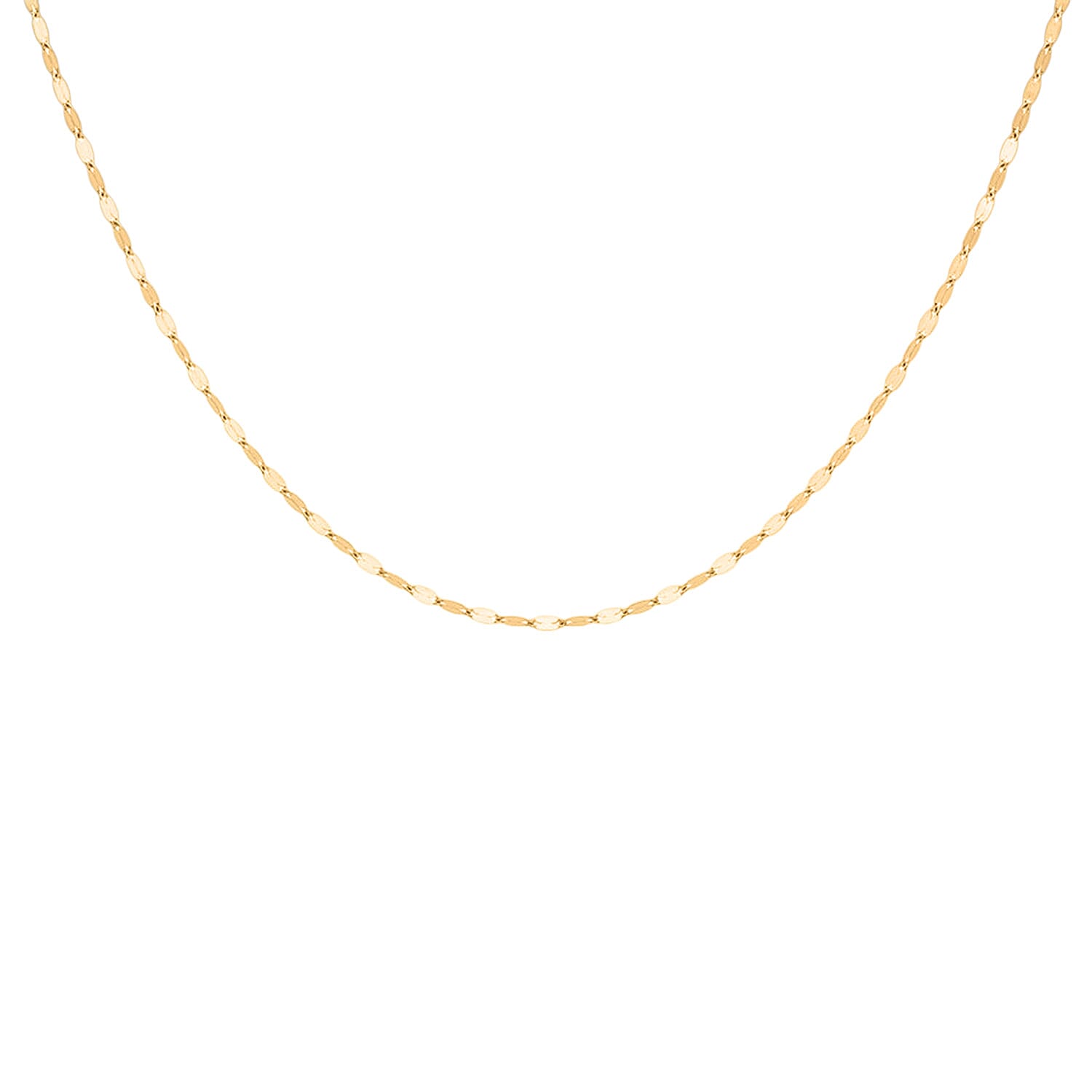One Time Deal Only - 9K Yellow Gold Sparkle Necklace (Size - 20)