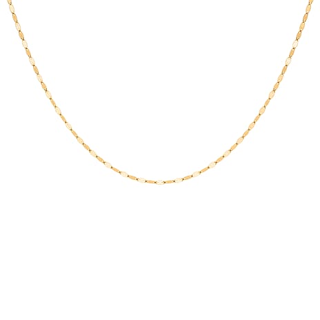 Black Friday Deal Only-9K Yellow Gold Sparkle Forzatina Necklace (Size - 20) with Spring Ring Clasp
