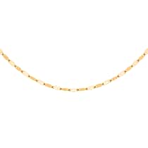 9K Yellow Gold Sparkle Forzatina Necklace (Size - 20) with Spring Ring Clasp