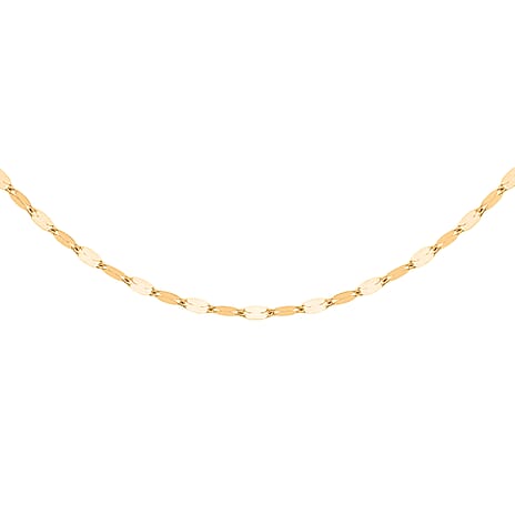 One Time Deal Only-  9K Yellow Gold Sparkle Necklace (Size - 20)