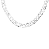 Italian CloseOut Deal - Sterling Silver Curb Necklace (Size - 20), Silver Wt. 70.60 Gms.
