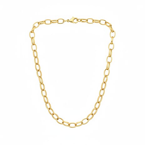 9K Yellow Gold Oval Links Chain (Size 18) with Lobster Clasp, Gold Wt. 11.55 Gms.