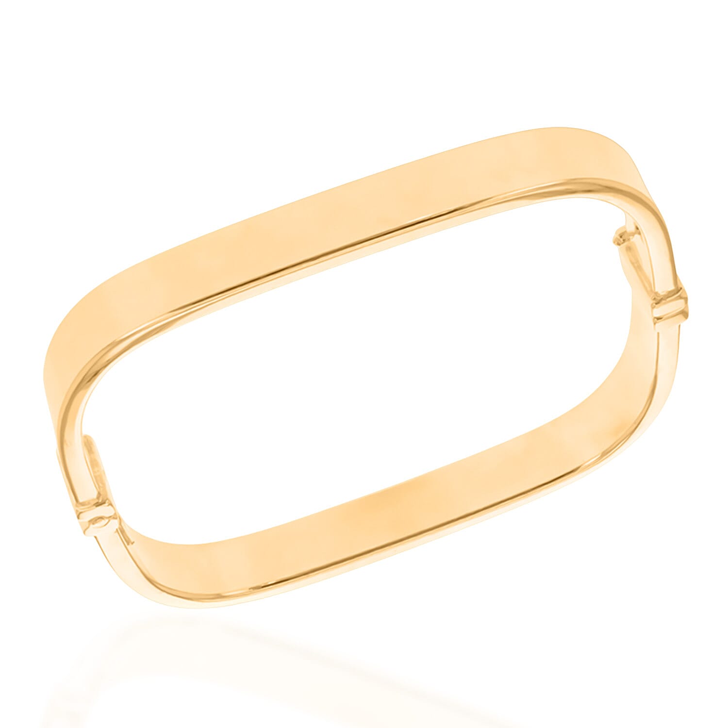 Hatton Garden CloseOut Deal - Sterling Silver Bangle in Yellow Gold Plated