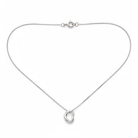 Sterling Silver Open Heart Pendant