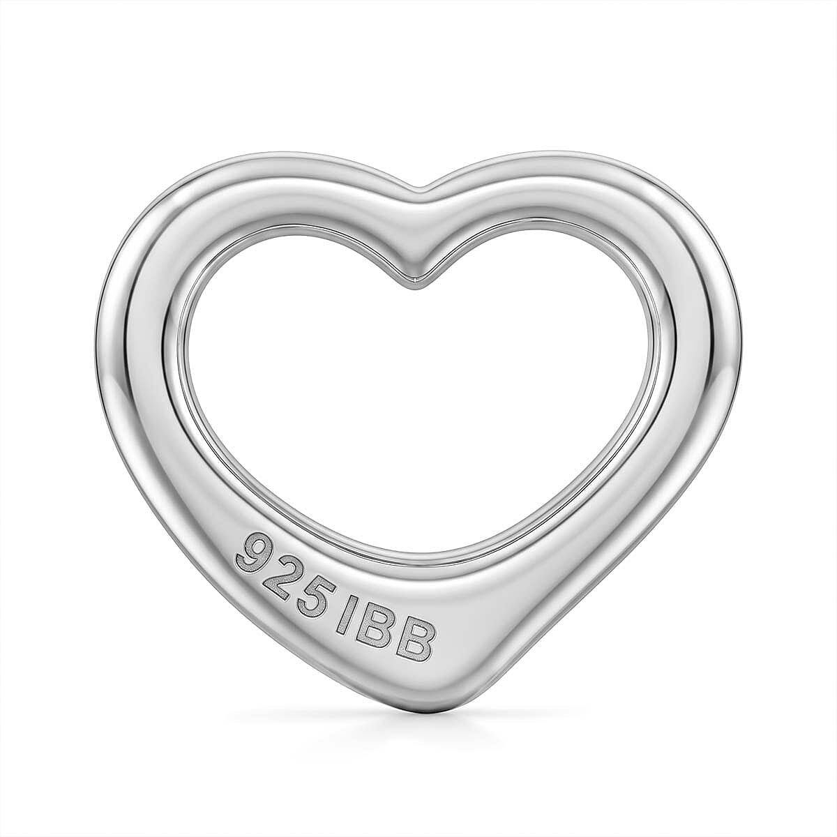 Sterling Silver Open Heart Pendant