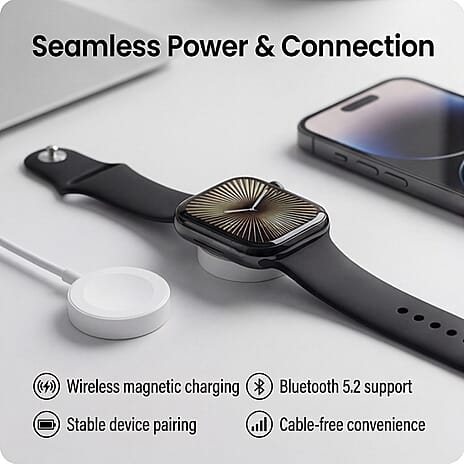 HW X PRO Smartwatch 2.01 inch TFT Display, IP67 Waterproof, Wireless Charging, Health Monitor, Bluetooth 5.2 for Men - Women