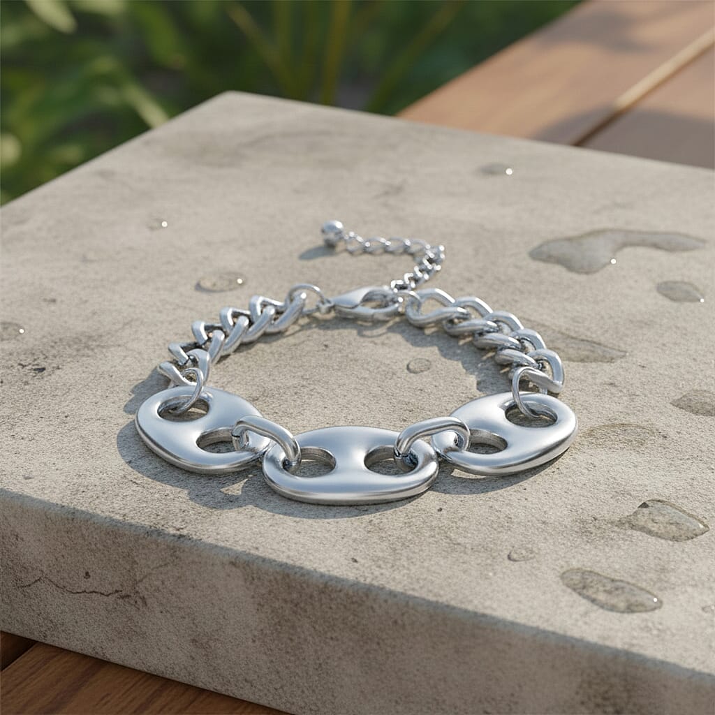 Nautical Link Bracelet (Size - 8-2 Inch Ext)