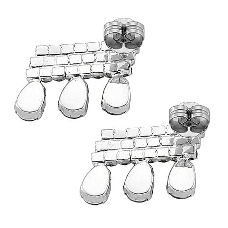 Green Crystal Earring with Push Back