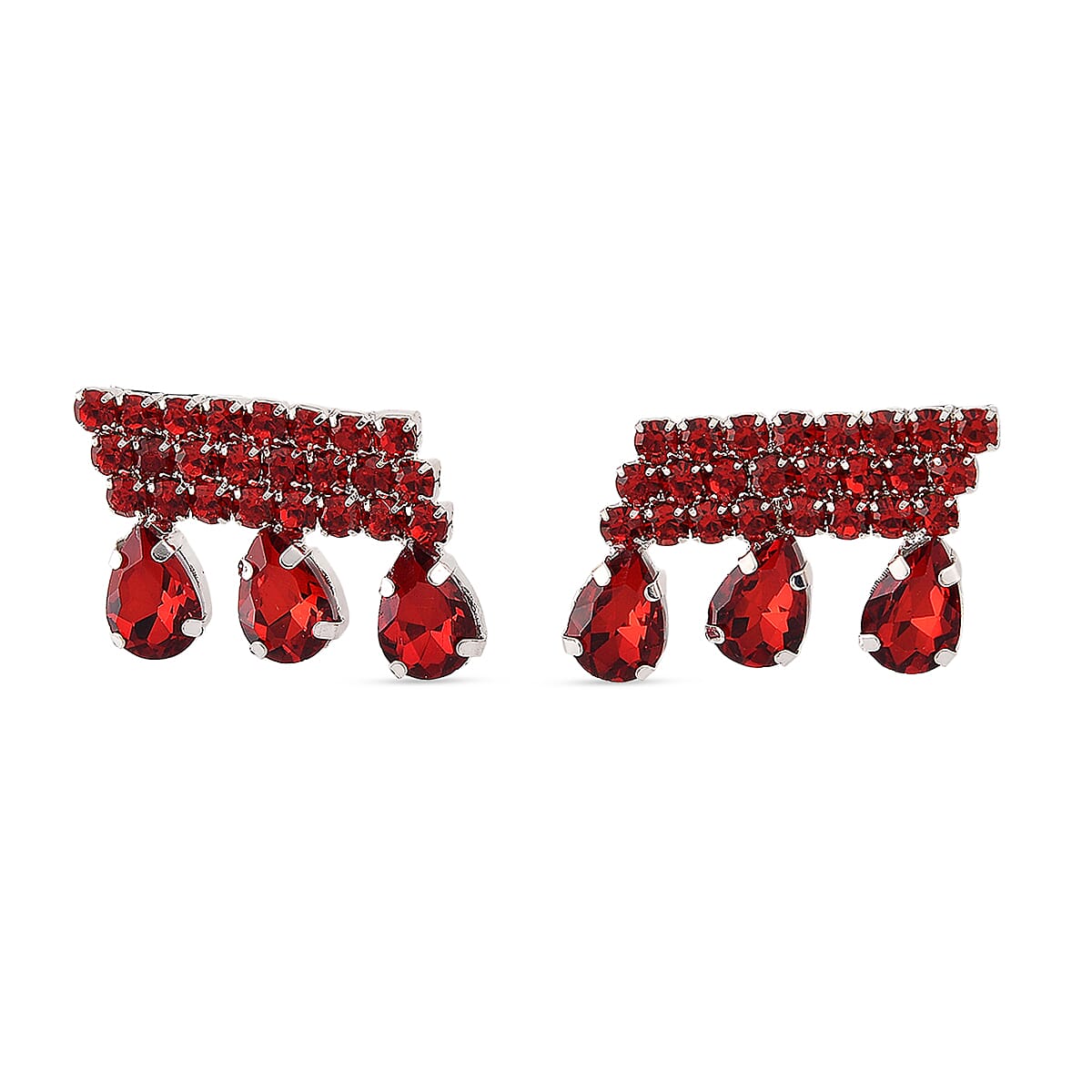 Australian Magic Red Crystal Earring with Push Back