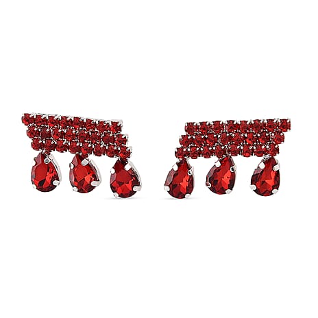 Australian Magic Red Crystal Earring with Push Back