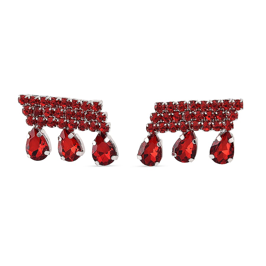 Australian Magic Red Crystal Earring with Push Back