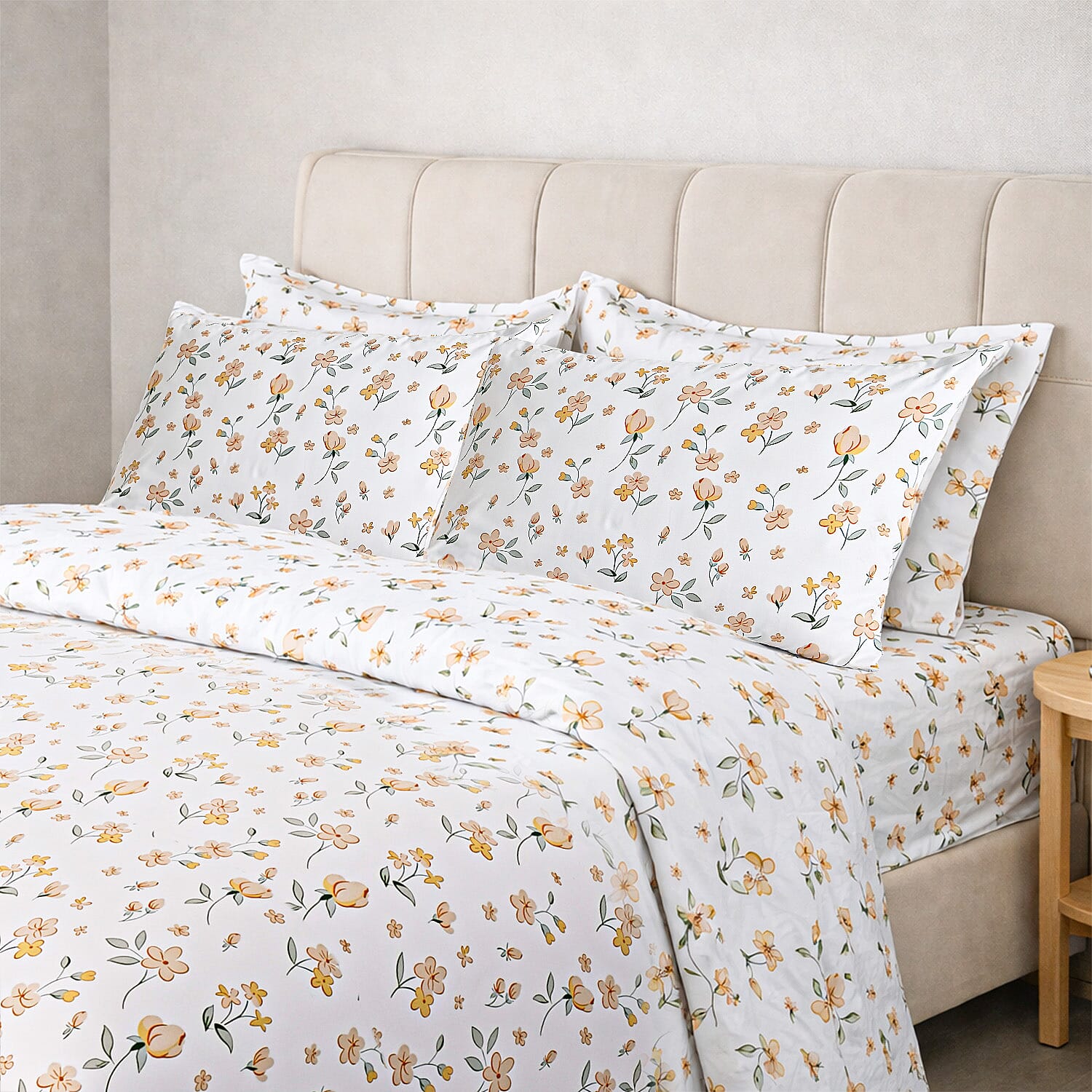 Hush-Haven-Printed-Duvet-Cover-Size-200x1-cm-Yellow