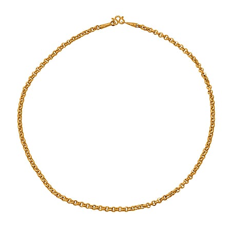 DOORBUSTER DEAL - 23K Yellow Gold (95.8 % Purity) Belcher Necklace (Size-19 ) Gold Wt. 7.60 Gms.