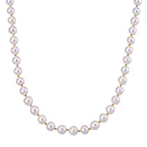 D'Joy AAA Top Lustre  Edison Pearl (12mm) Beads Necklace (Size 20) with Magnetic Clasp in Gold Overlay Sterling Silver