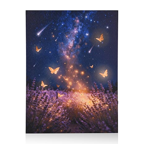 Bliss - Beyond Butterflies in the Lavender Field Wall Art (30x40cm)