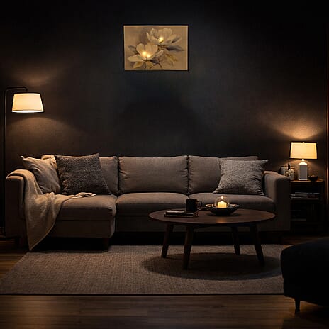 BLISS - BEYOND Illuminated Illuminated Floral LED Canvas Wall Art (30x40cm)