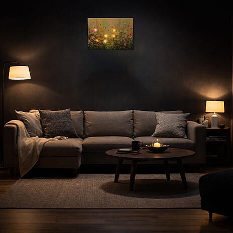 BLISS - BEYOND Wildflower Meadow LED Canvas Wall Art with built- in light (30x40cm)