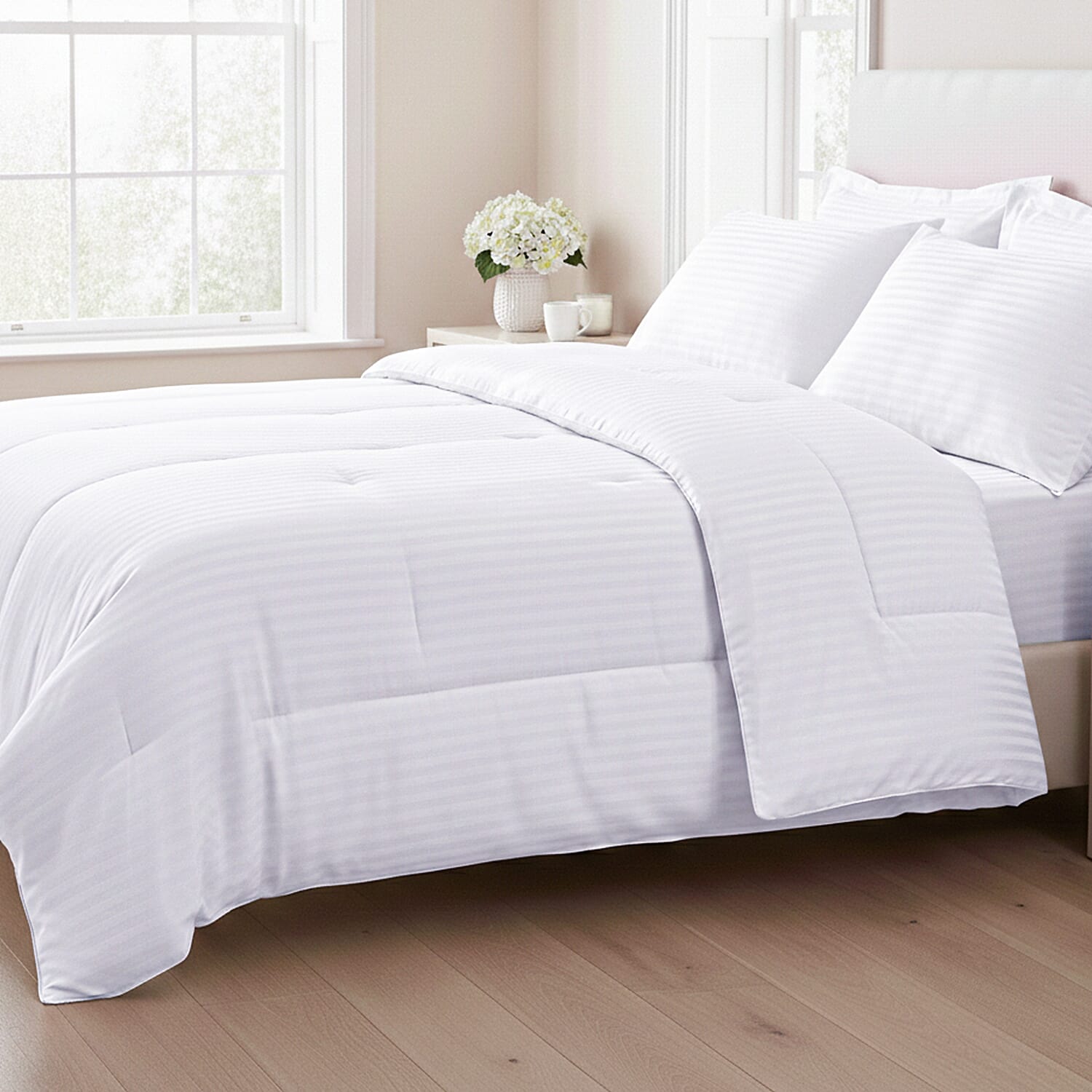 Hush-Haven-6-Piece-Summer-Striped-Comforter-Set-inc-Comforter-Fitted-S