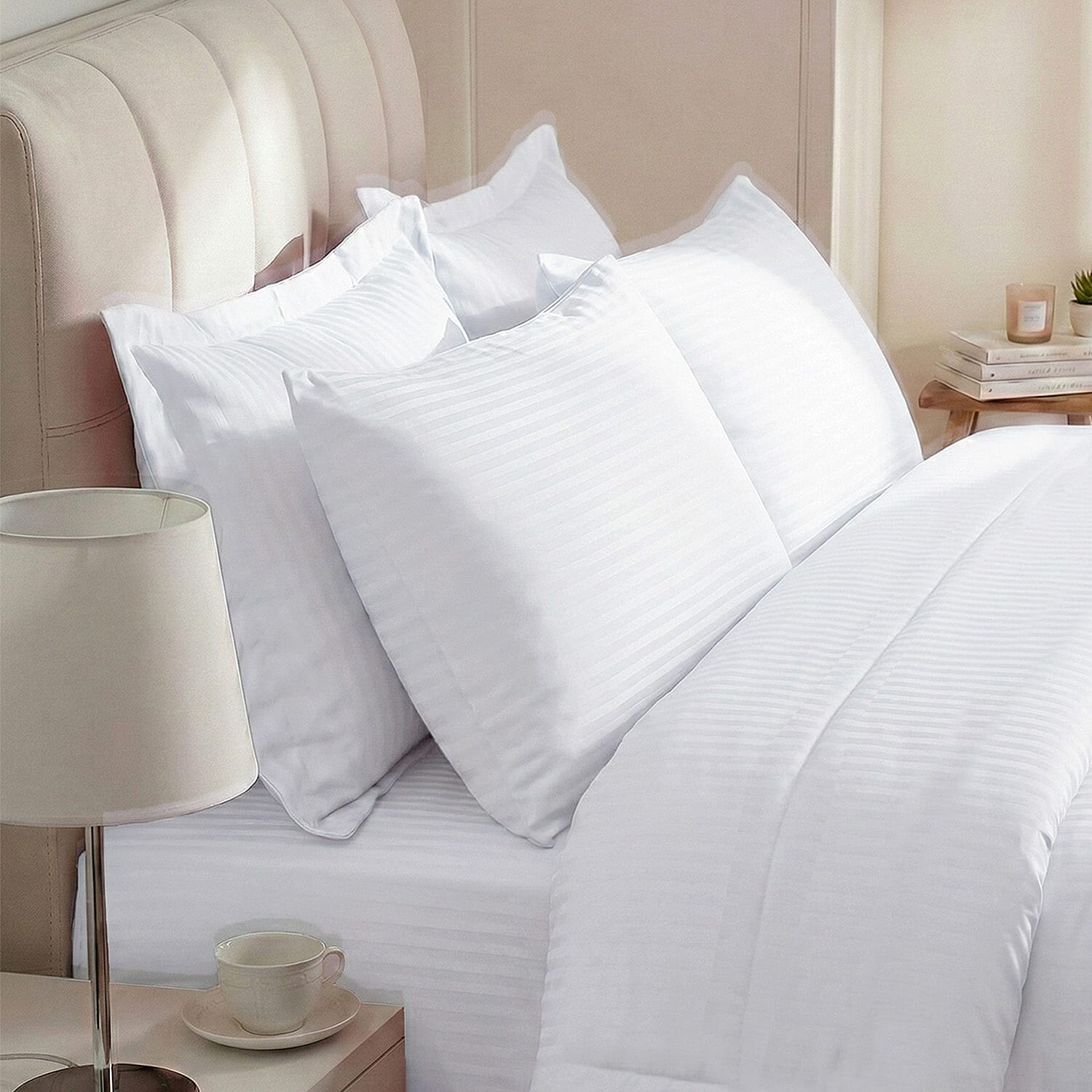 Hush-Haven-6-Piece-Summer-Striped-Comforter-Set-inc-Comforter-Fitted-S