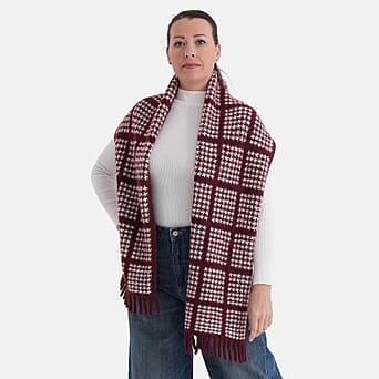 https://tjcuk.sirv.com/Products/83/5/8357219/La-Marey-Patterned-Scarf-Size-One-Size-Burgundy-Beige_8357219_2.jpg?w=342&h=342