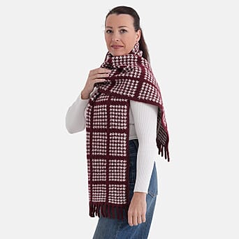 https://tjcuk.sirv.com/Products/83/5/8357219/La-Marey-Patterned-Scarf-Size-One-Size-Burgundy-Beige_8357219_3.jpg?w=342&h=342
