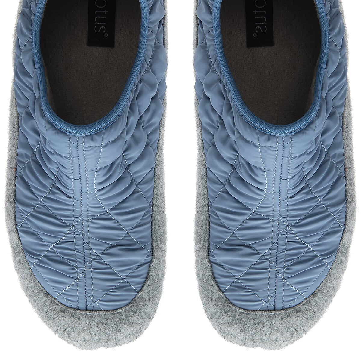 Lotus Alondra Quilted Slip-On Slipper (Size 7) - Blue