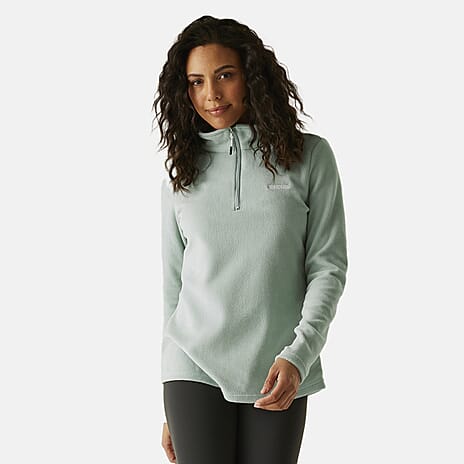 Regatta Womens Lightweight Half-Zip Fleece (Size 16) - Green Haze