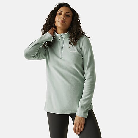Regatta Womens Lightweight Half-Zip Fleece (Size 18) - Green Haze