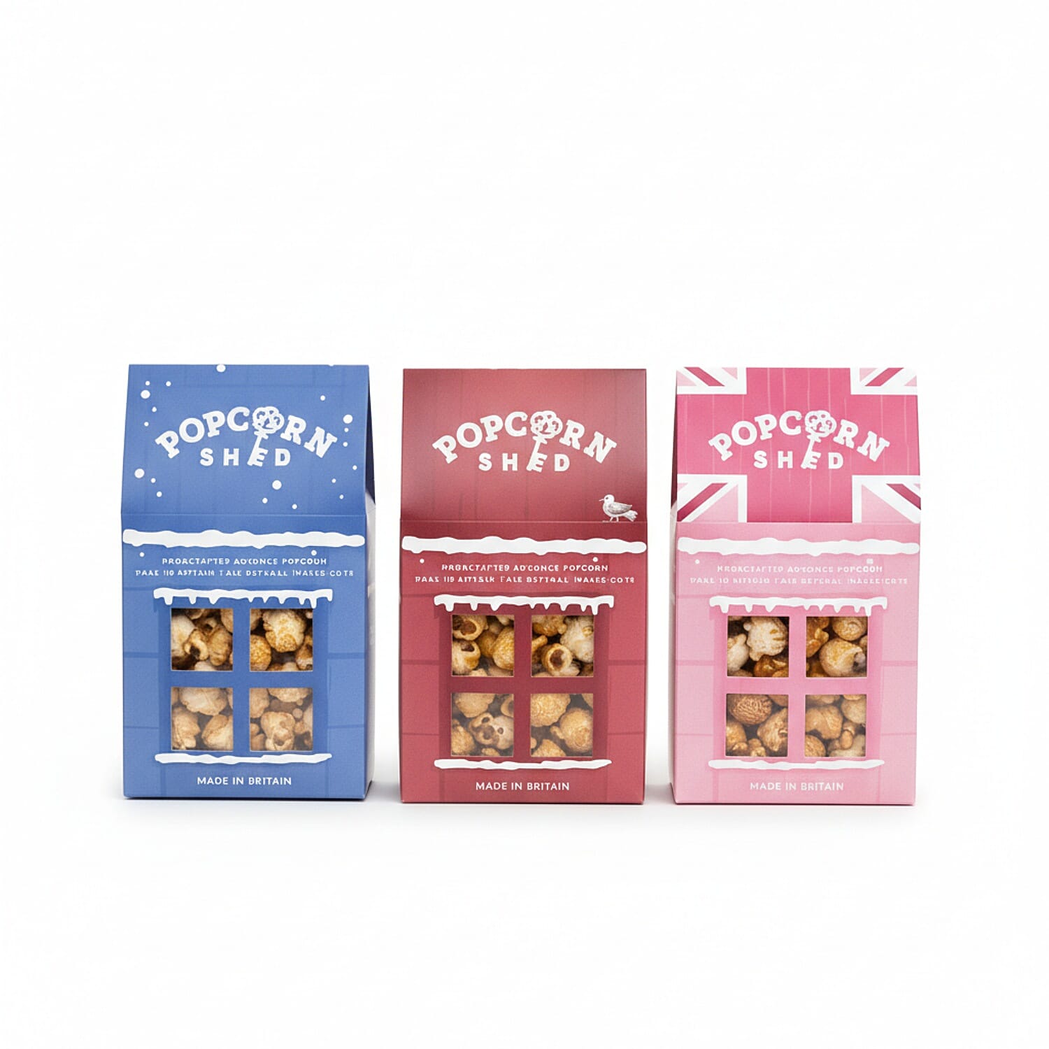 3-Shed Classic Gourmet Popcorn Gift Bundle (3 x 80g) - Assorted Mixed Flavours