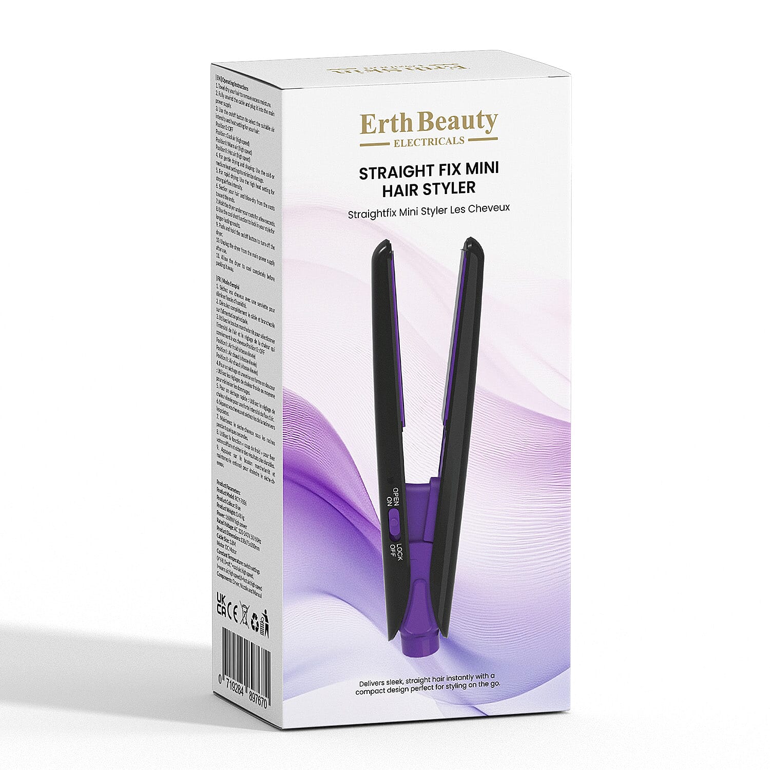 Straight Fix Mini Hair Styler - Black