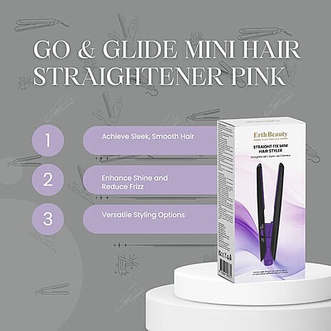 Straight Fix Mini Hair Styler Black