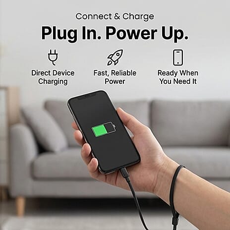 Portable Power Bank (10000mAh) - Black
