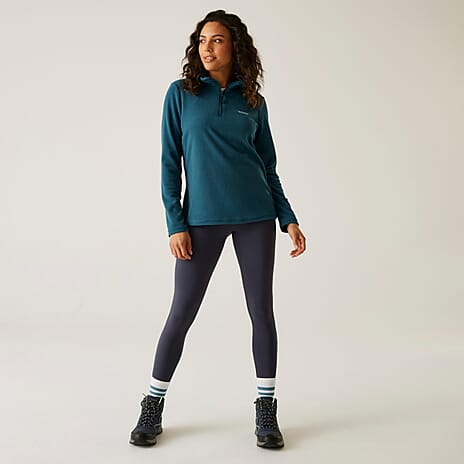 Regatta Womens Lightweight Half-Zip Fleece (Size 14) - Moroccan Blue