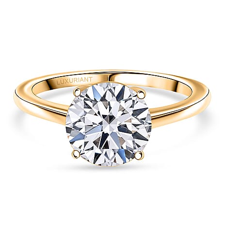 BLACK FRIDAY DOORBUSTER - Luxuriant 18K Yellow Gold IGI Certified Lab Grown Diamond (VS-EF) Ring 3.00 Ct.