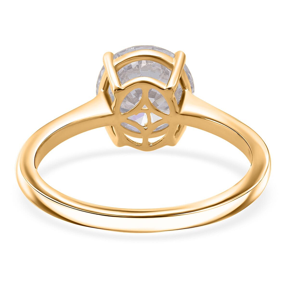 BLACK FRIDAY DOORBUSTER - Luxuriant 18K Yellow Gold IGI Certified Lab Grown Diamond (VS-EF) Ring 3.00 Ct.