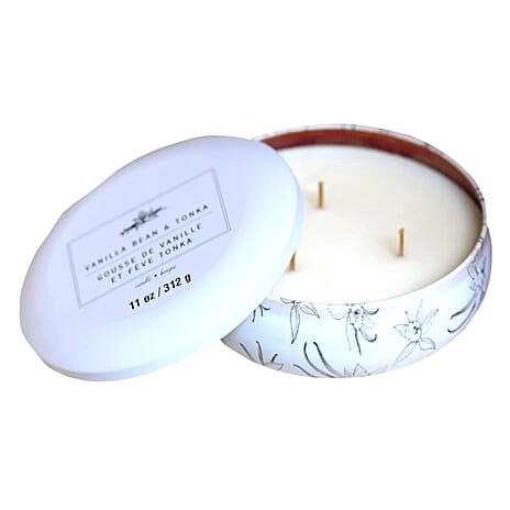 Ashland 3 Wick Tin Candle - Vanilla Bean - Tonka (312g)